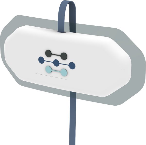 Kihleos biosensor, der monteres i et inkontinensprodukt